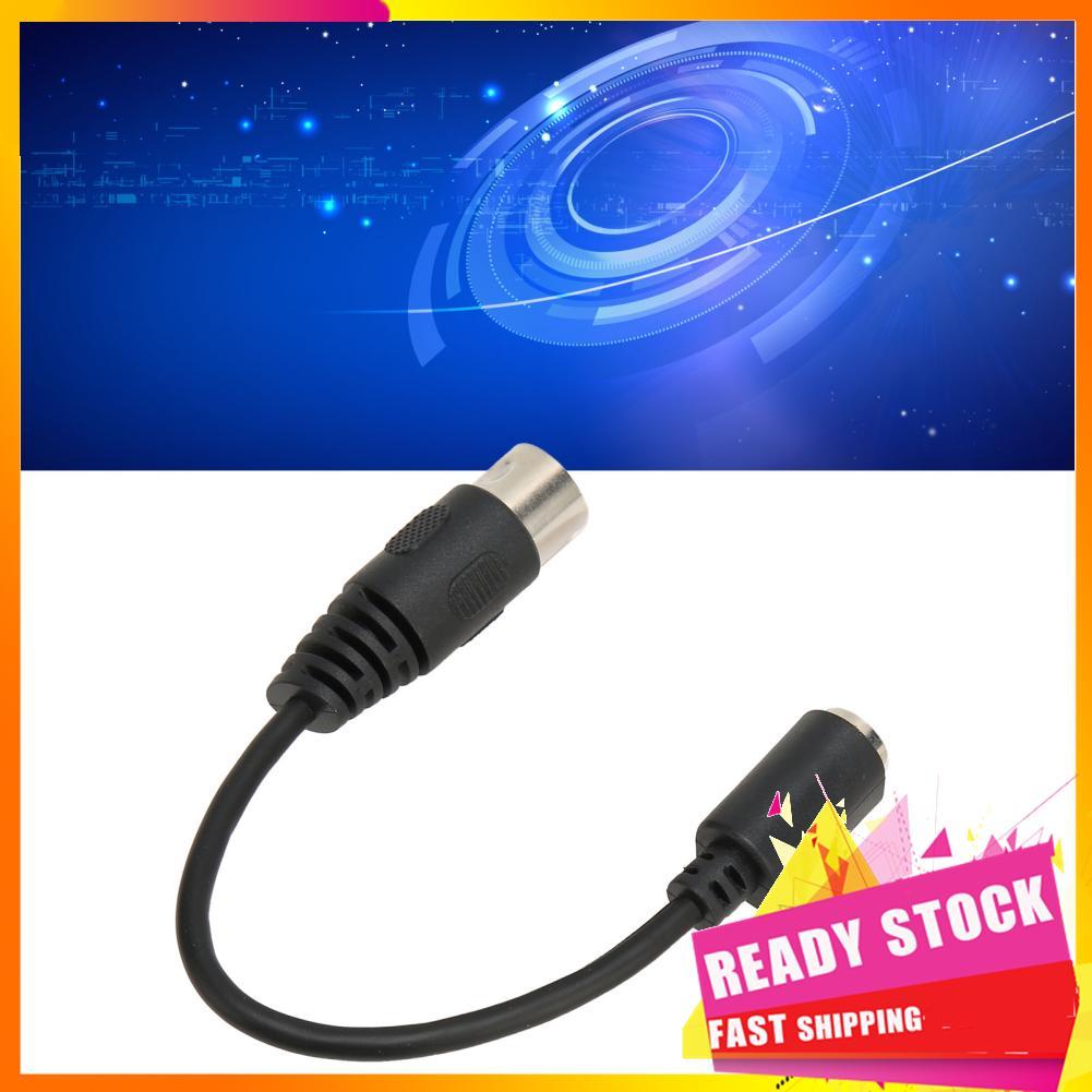 Hbhbhbhbb Cabo conversor de teclado 5 pinos DIN macho para 6 Din fêmea adaptador PS/2 adaptador