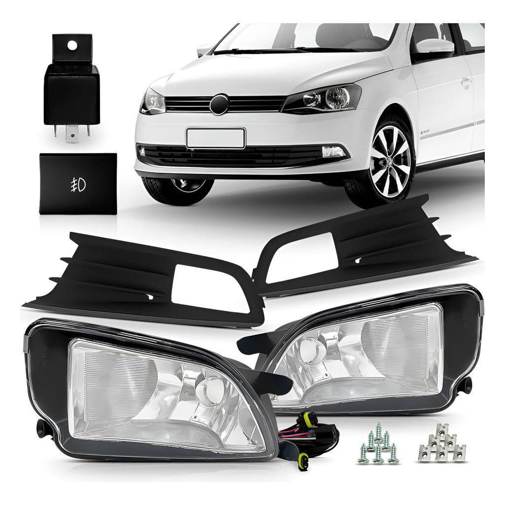 Kit Farol Auxiliar Milha Gol G6 2012 A 2016 Bt Mod Original