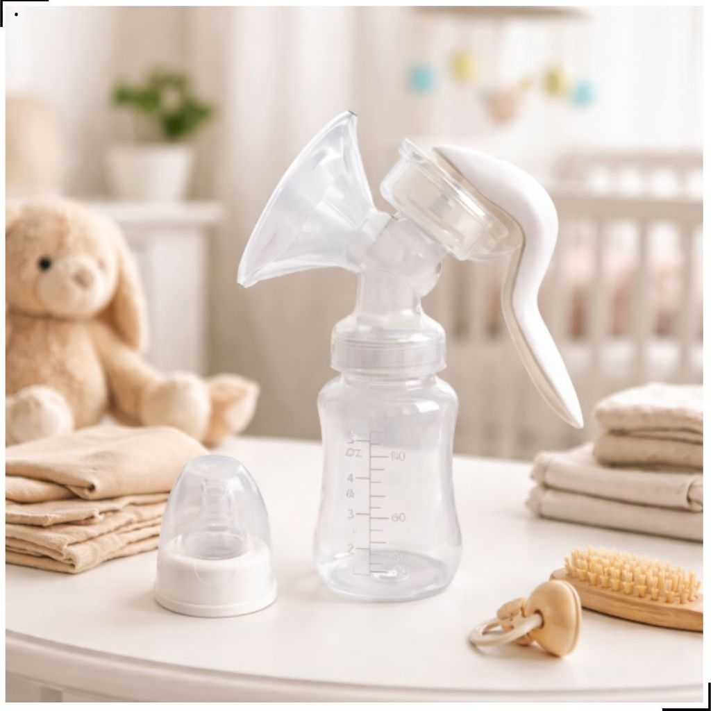 Extrator Leite Materno Manual Vira Mamadeira 140ml