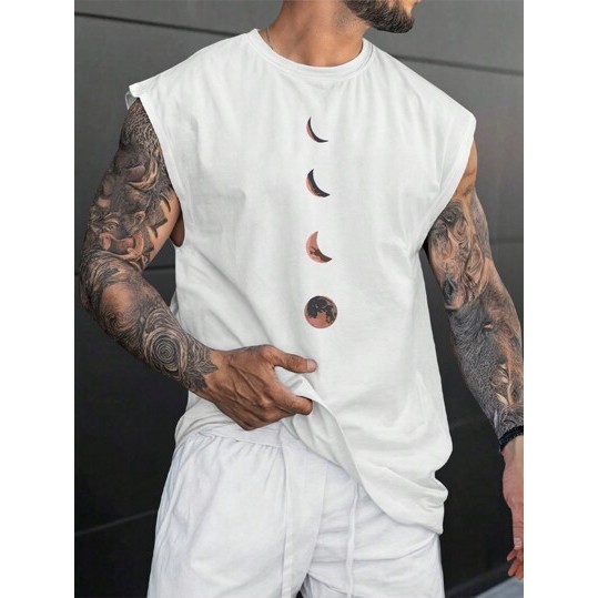 Regata Masculina Camiseta Oversized Streetwear Camisa Cavada Larga Algodão Masculina Feminina