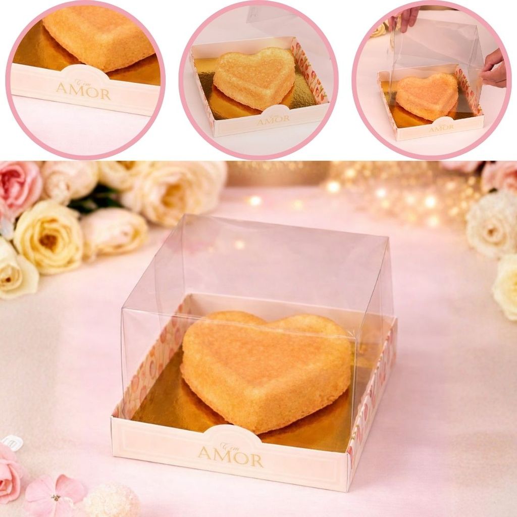 10 CAIXA PARA BENTÔ CAKE COM BASE TULIPAS 5021 ( DIA DAS MÃES JANGO 2026 ) OUTLET em Oferta na Shopee