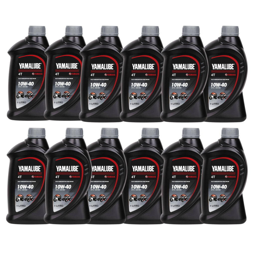 12 Litros Yamalube 10w40 Semi Sintético Original