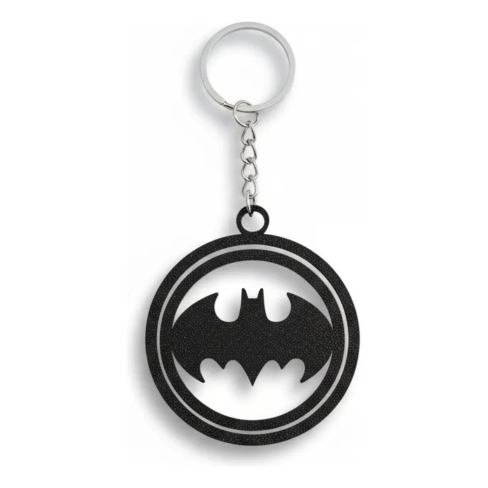 Chaveiro Batman Giratório 360° Presente Acessório Mochila Preto