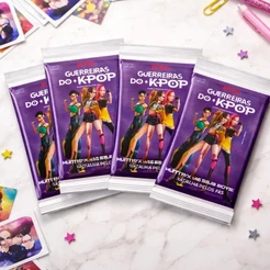 Kit 50 Figurinhas Kpop Guerreiras do K-Pop 10 envelopes
