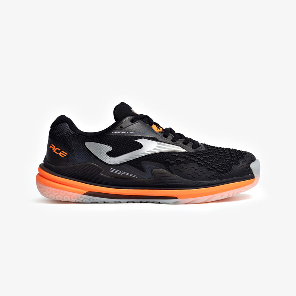 Tênis Joma Ace (Quadra Rápida) Masculino Preto/Laranja/Cinza