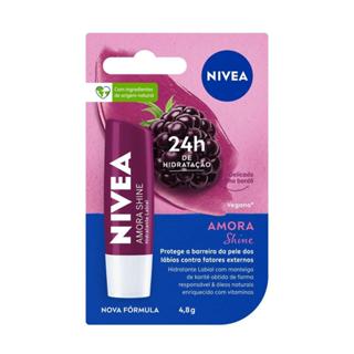 Hidratante Labial NIVEA Amora Shine 4,8g em Oferta na Shopee