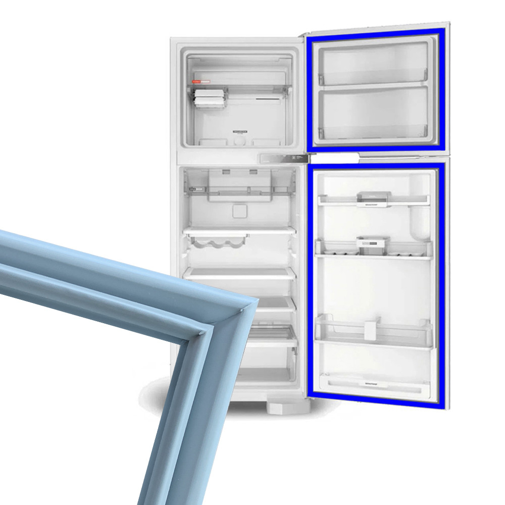 Jogo Borracha Geladeira Para Bosch Porta E Freezer Ksu40