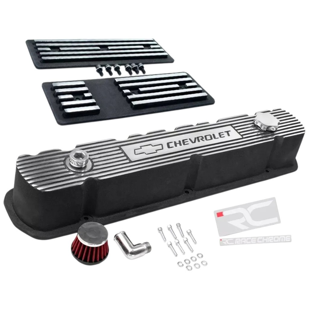 Kit Tampa De Válvula Opala 6cc + Laterais De Tucho Alumínio