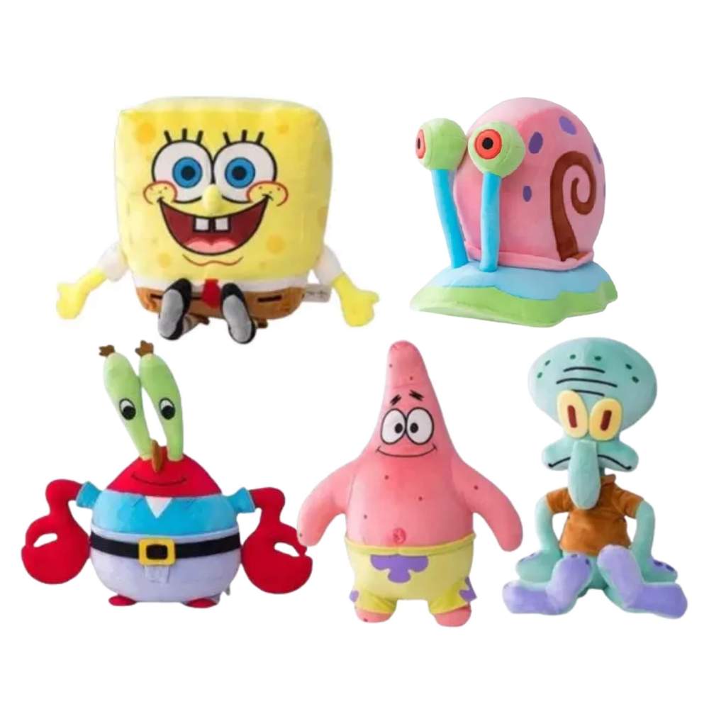 Pelúcia Mini Turma do Bob Esponja Sortida e Unitária Multikids - BR2523