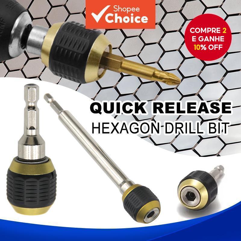 1PCS Acoplamento Rápido 60/150mm Broca Hexagonal Liberação Rápida Acessórios Ferramentas de Potência Adaptadores