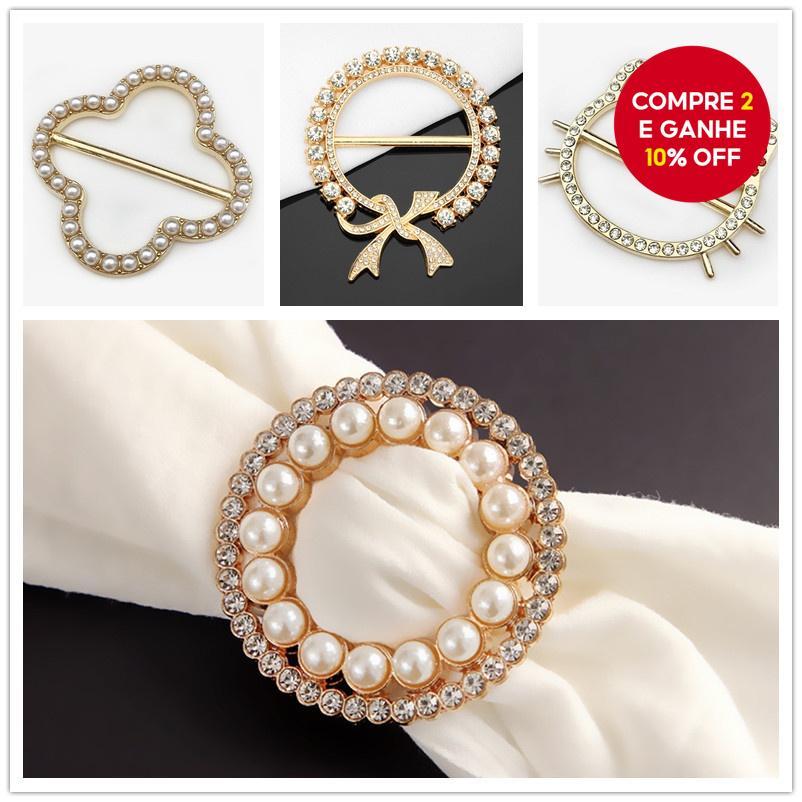 Alfinete De Broche Elegante – Clipe De Lenço Multifuncional Para Mulheres , Xale De Liga E Prendedor De Vestido em Oferta na Shopee