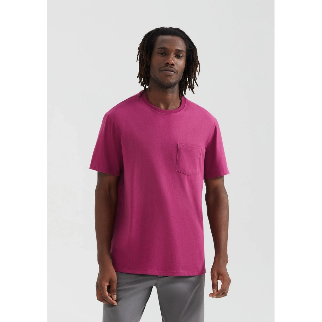 Camiseta Básica Masculina Super Cotton Com Bolso HERING
