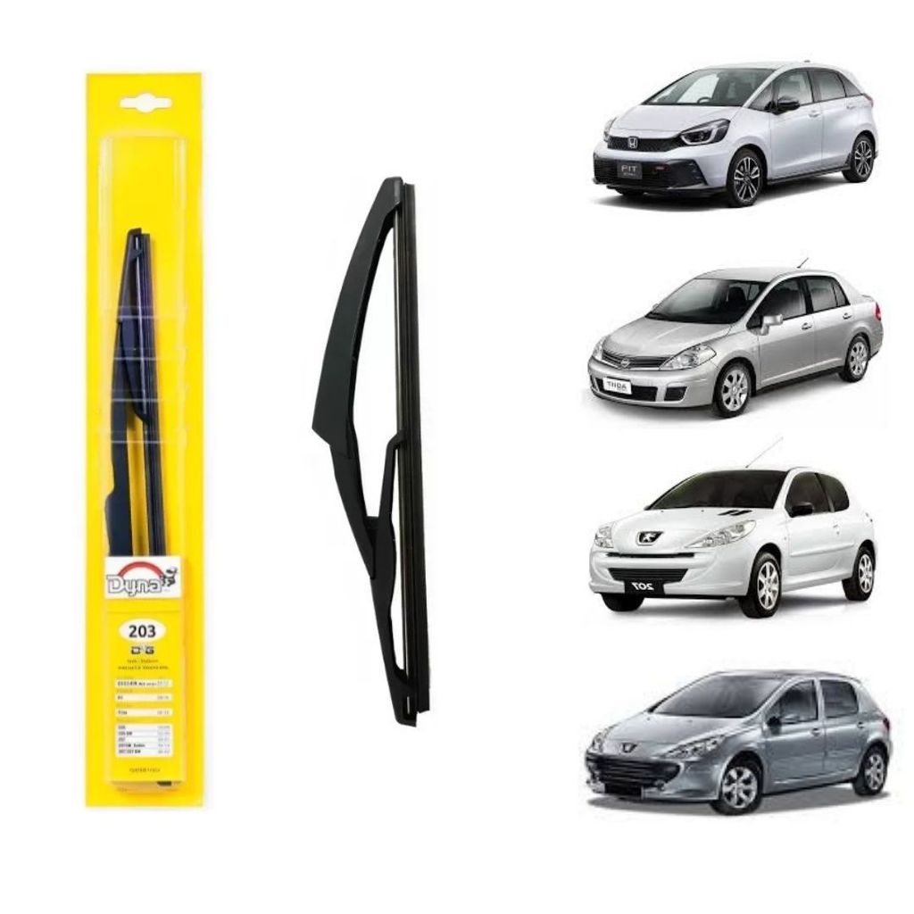 Palheta Traseira Honda Fit, Nissan Tiida, Peugeot 206, 207, 307