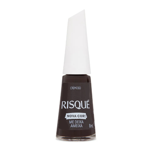 Esmalte Escuro Avermelhado Risqué Me Deixa Ameixa Cremoso 8ml