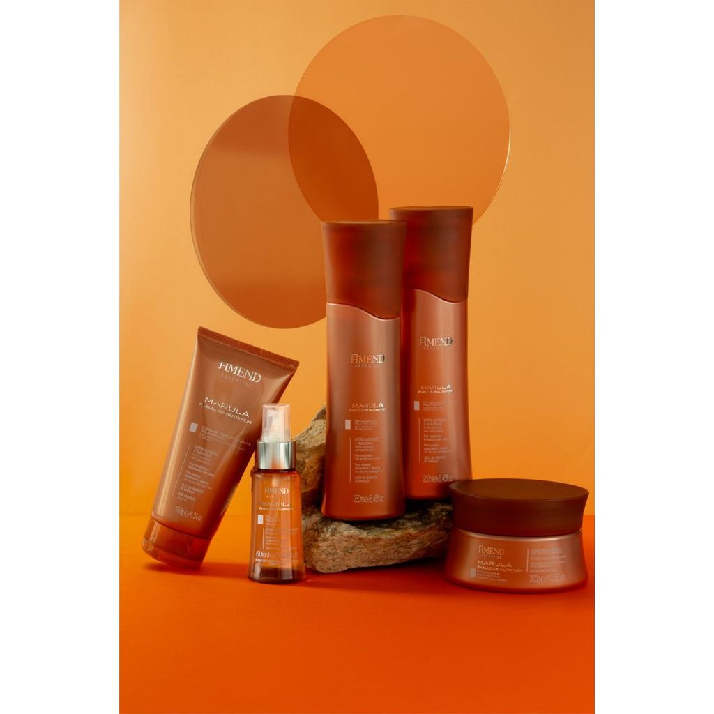 Detalhes do Máscara Amend Marula Fabulous 180g Hidratação Nutritiva e Disciplina para Cabelos com Frizz