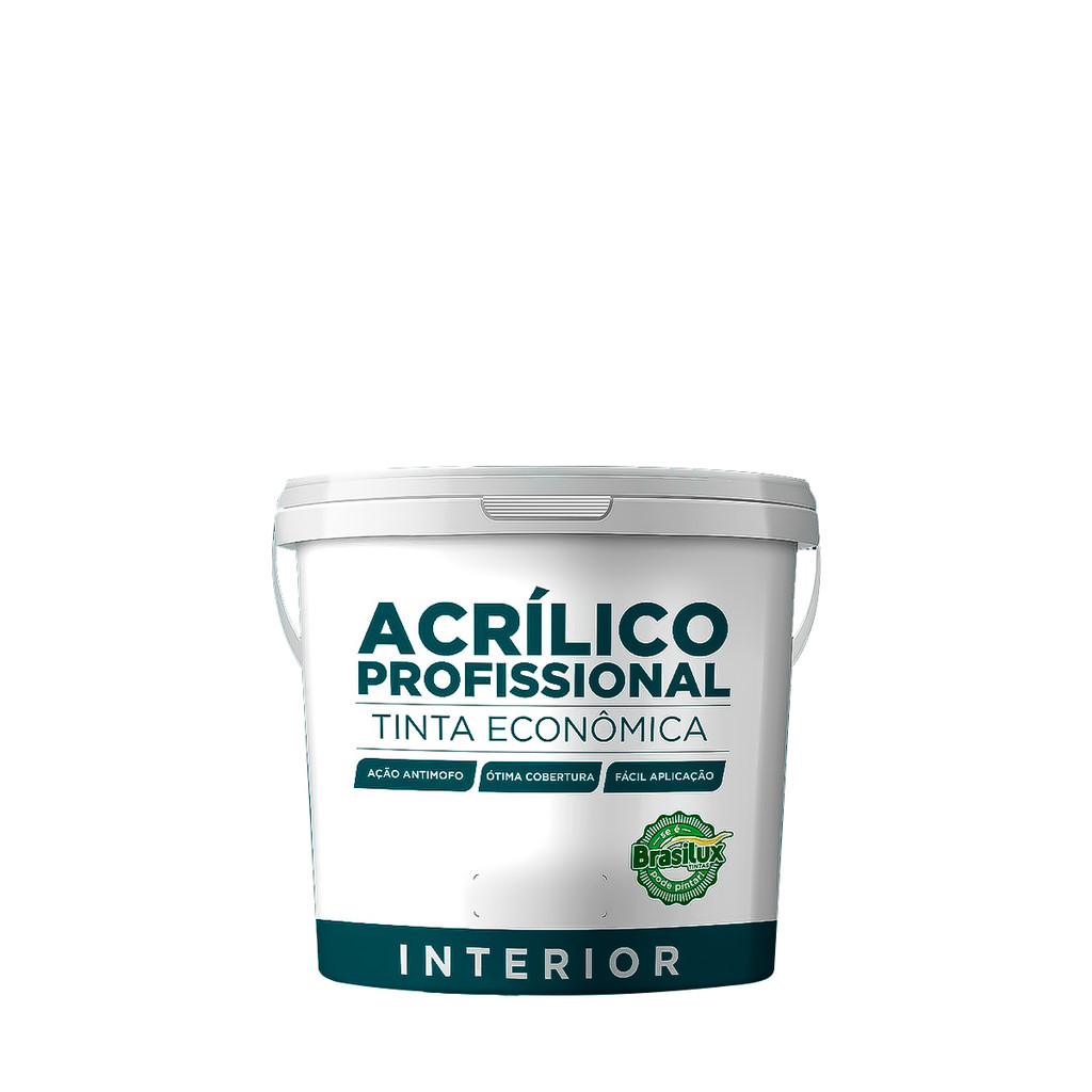Tinta Acrílica Interior BRASILUX Profisisonal 3,6L Branco Gelo ou Branco Neve Parede Sala Quarto em Oferta na Shopee
