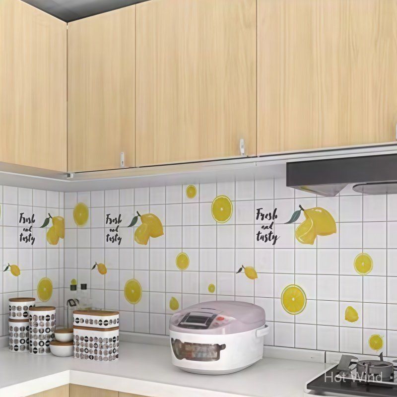 7 Pcs Autocolantes Para Cozinha Resistentes Ao óLeo E à áGua, Ideais Para Decorar Paredes De Cozinha.