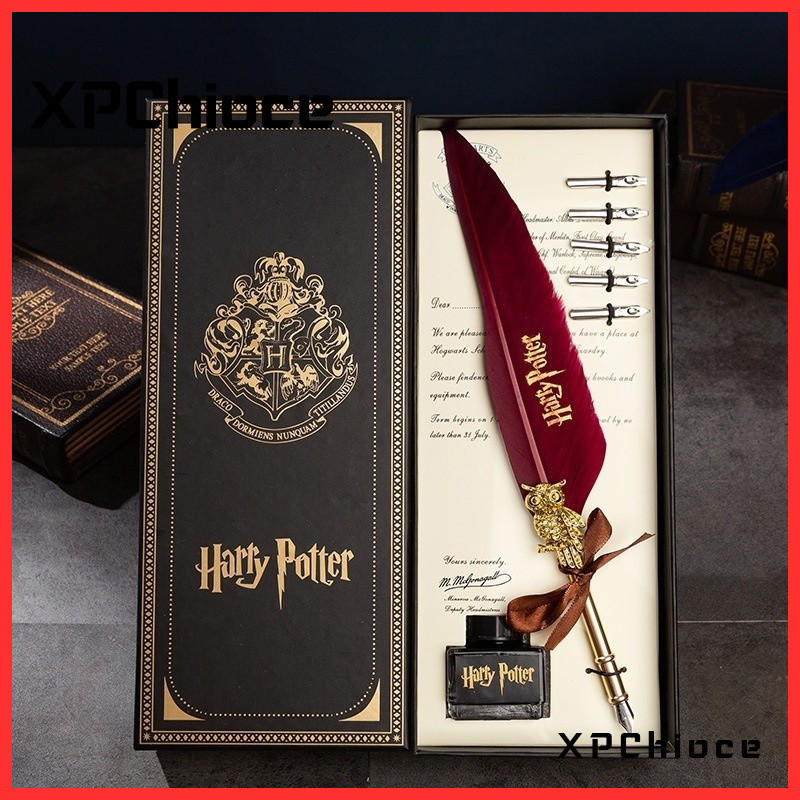 Conjunto De Canetas De Caligrafia Harry Potter Caneta De Pena Extravagante Luxo Assinatura Vintage Presente UGAC 9