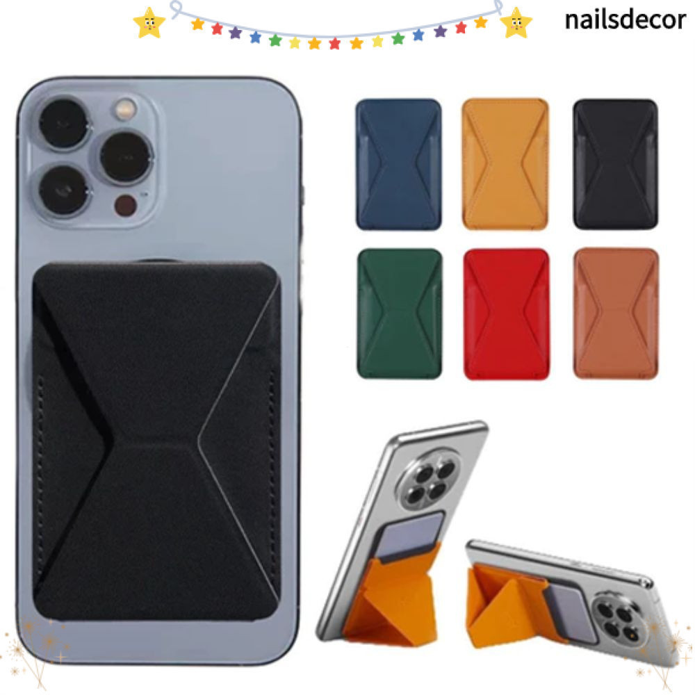 Suporte Para Cartão Telefônico NAILSDECOR , Horizontal Vertical Estilo Pasta De Couro De Telefone Colorido Dobrável Mult