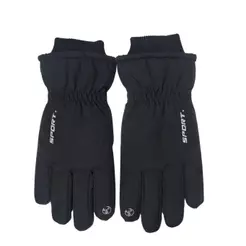 Luva Moto Térmica Aveludada Resistente à Chuva Ajuste Punho