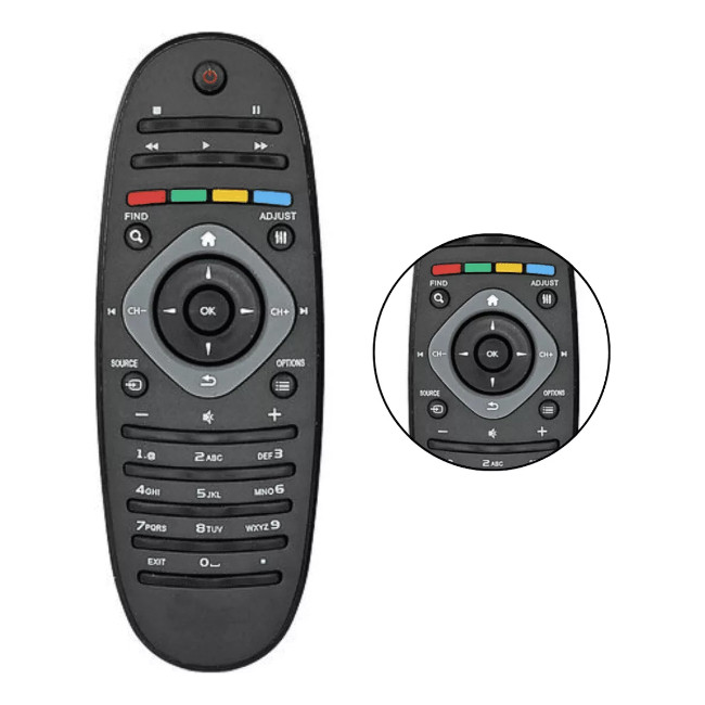 Controle Remoto Para Tv Philips Led 32pfl3406d 32pfl3606d