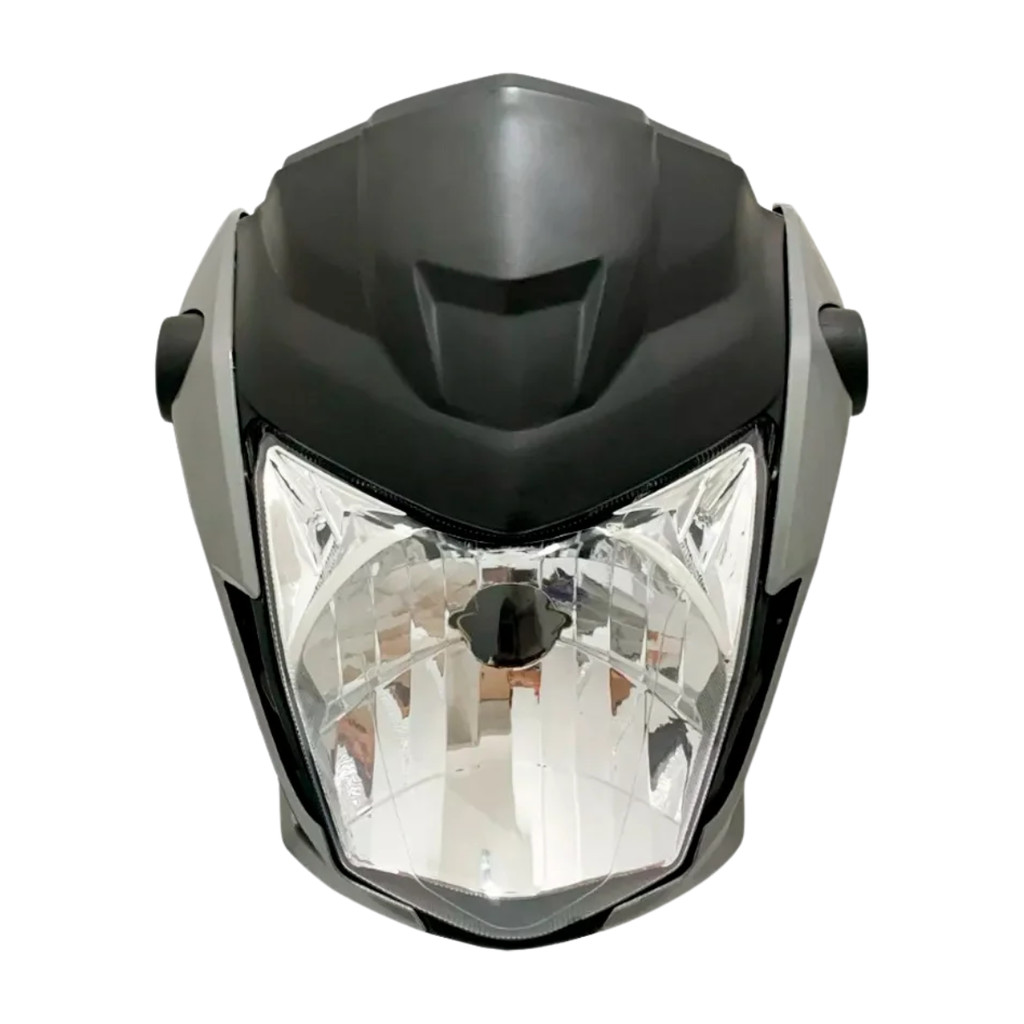 Kit Farol C/ Bloco Carenagem Fan 160 Start Frente 2022 + Suporte Aranha Completa