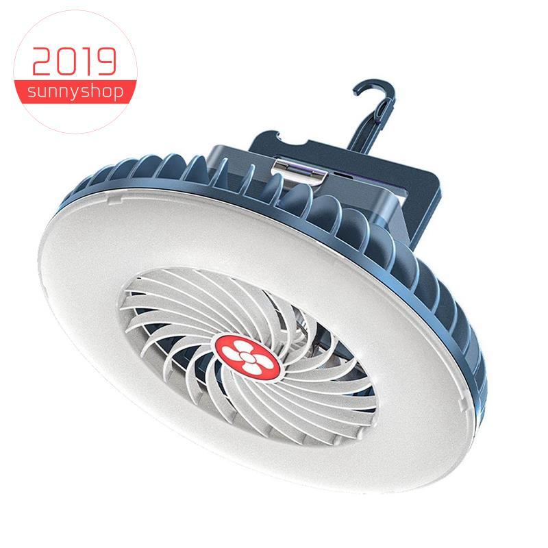 [Bestseller S] Ventilador De Acampamento Portátil Com LED USB Recarregável Operado Por Bateria Para Barraca De Emergênci