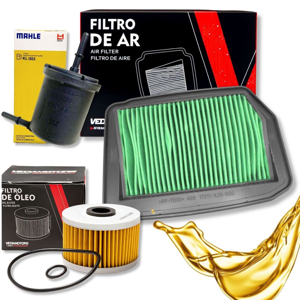 Kit de Filtros Cb 300f Twister (Filtro de Ar + Filtro de Óleo + FIltro de Combustível)