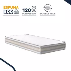 Colchão de Espuma D33 Double Face Territory Hellen Solteiro 88cm