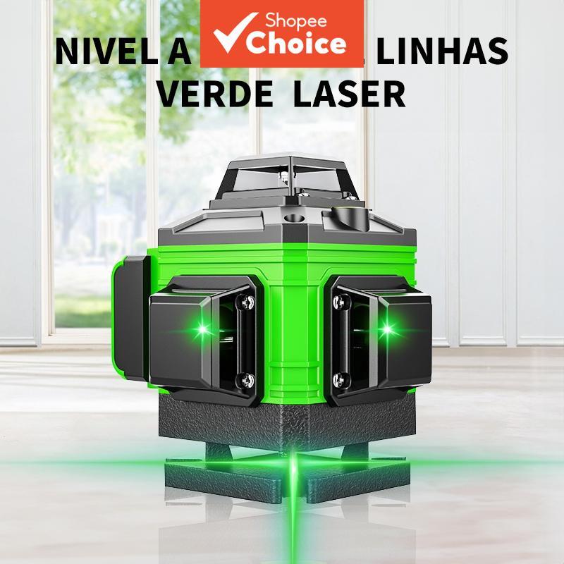 Novo Nível a Laser Profissional 8/12/16 Linhas, Ajustável, Ferramenta de Medição de Linhas Rotativa 360° com Acessórios