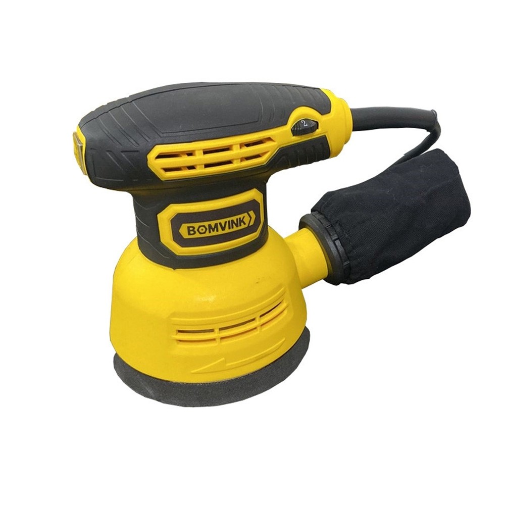 Lixadeira Orbital 300W 110V 5 Polegadas Com Coletor de Pó Aplicável Madeira Metal