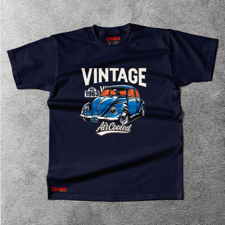 Camiseta Masculina Vintage Estampada Fusca Estilo Retrô Casual Confortável Academia