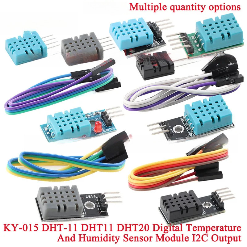 2-5 Pces DHT11 DHT-11 DHT20 Módulo Digital De Sensor De Temperatura E Umidade IIC I2C Para Arduino DIY Starter Kit KY-01