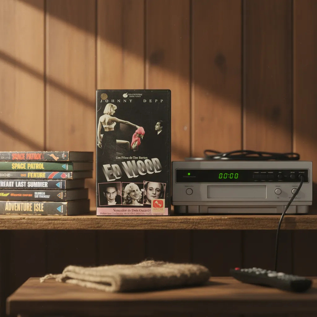 Ed Wood Vhs Filme Direção Tim Burton Com Johnny Depp