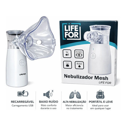 Nebulizador Inalador Automático Portátil Silencioso para Crianças e Adultos - Life For Premium