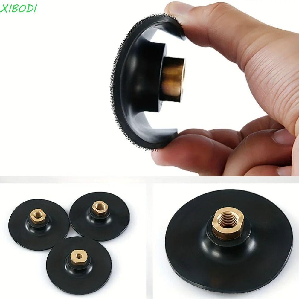 Disco De Moagem De Polimento XIBODI , Almofada De Apoio De Borracha Autoadesiva M10/M14/M16 , 3/4 Polegadas