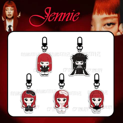 KPOP JENNIE Chaveiro Acrílico Dupla Face Pingente Bolsa Acessório