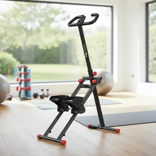 Simulador Elíptico Fitness Multifuncional Caminhada Escalada Preto