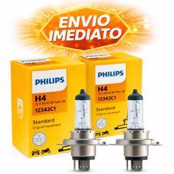 Par de Lâmpadas Philips H4 Standard – Segurança e Qualidade Original
