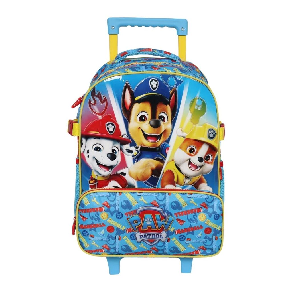  Mochila de Rodinhas e Alças Infantil Patrulha Canina Xeryus