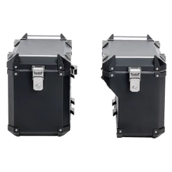 Par de Baús Laterais 40L + 48L Adventure Preto Bráz