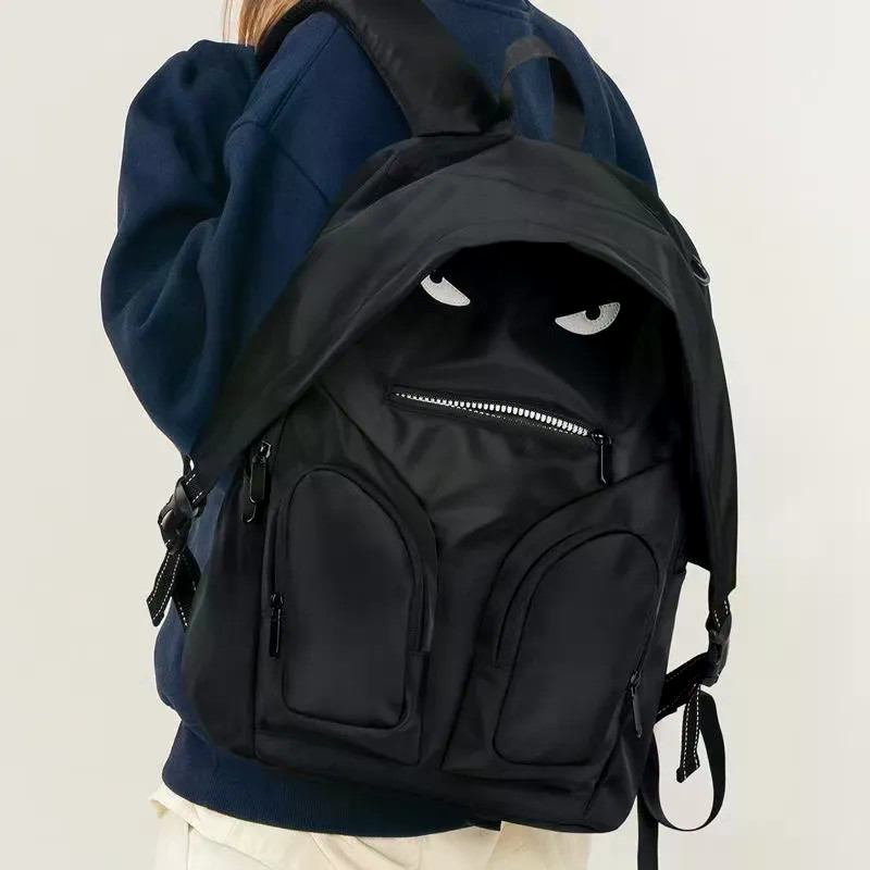 [SJB] Mochila moderna All-Match masculina feminina mochila engraçada, bolsa escolar leve de grande capacidade para viage