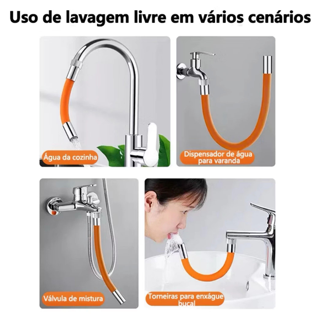 Mangueira Flexível de Silicone Extensora de Torneira 20/30/50CM em Oferta na Shopee