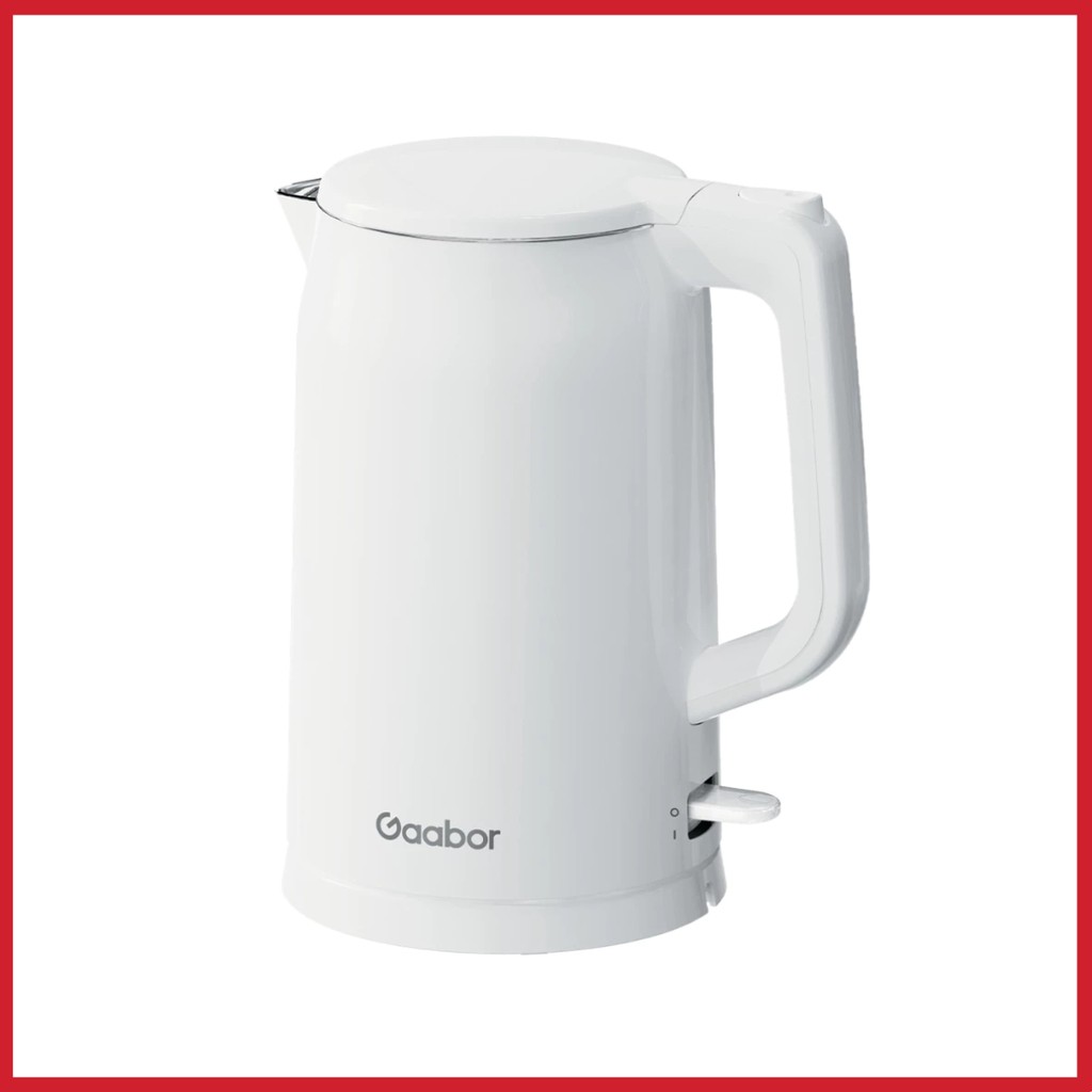 Chaleira Elétrica 110v/220v Gaabor 1.7L Aço Inox Premium Filtro Coador e Desligamento Automático em Oferta na Shopee