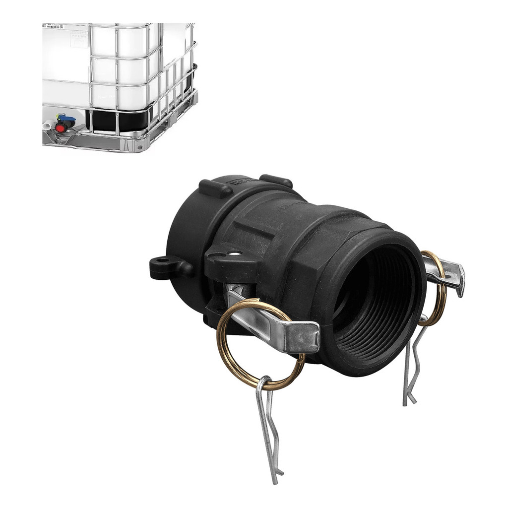 Conexão Container Ibc Kit Camlock Engate Rápido 2x1.1/2