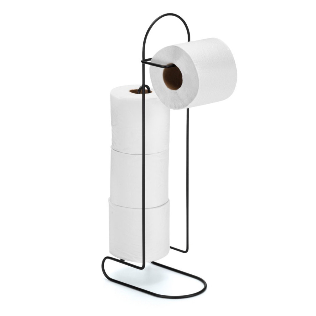 Suporte De Papel Higiênico 4 Rolos Black 2563 Arthi em Oferta na Shopee