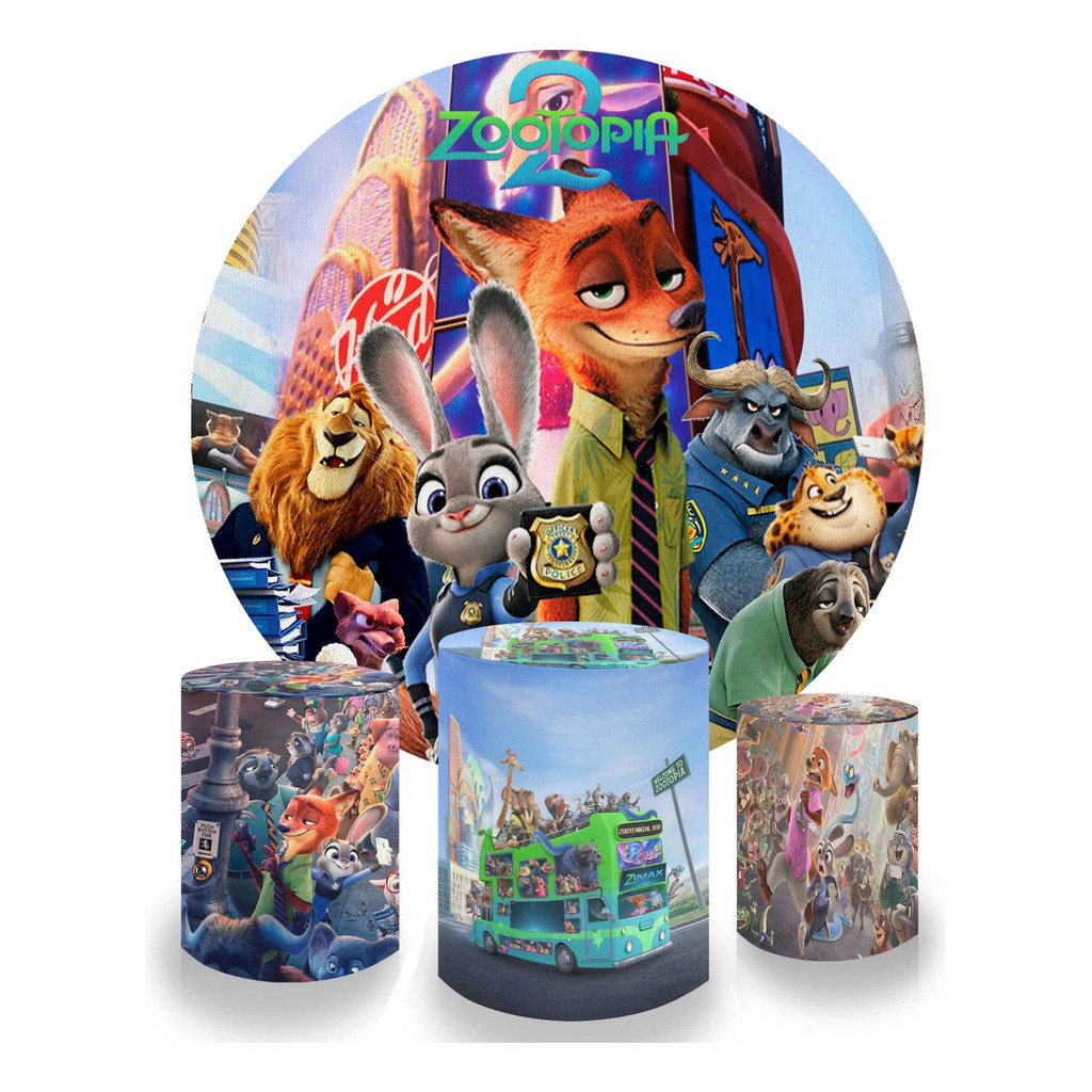 Kit Capa Painel + Trio Cilindro - Zootopia 2 - Lamçamento em Oferta na Shopee