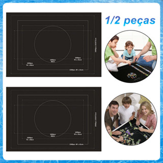 1/2 peças Porta Quebra Cabeça 2000 Peças, Tapete Dobrável, Porta Puzzle Antiderrapante,120x80cm,Feltro antiderrapante em Oferta na Shopee