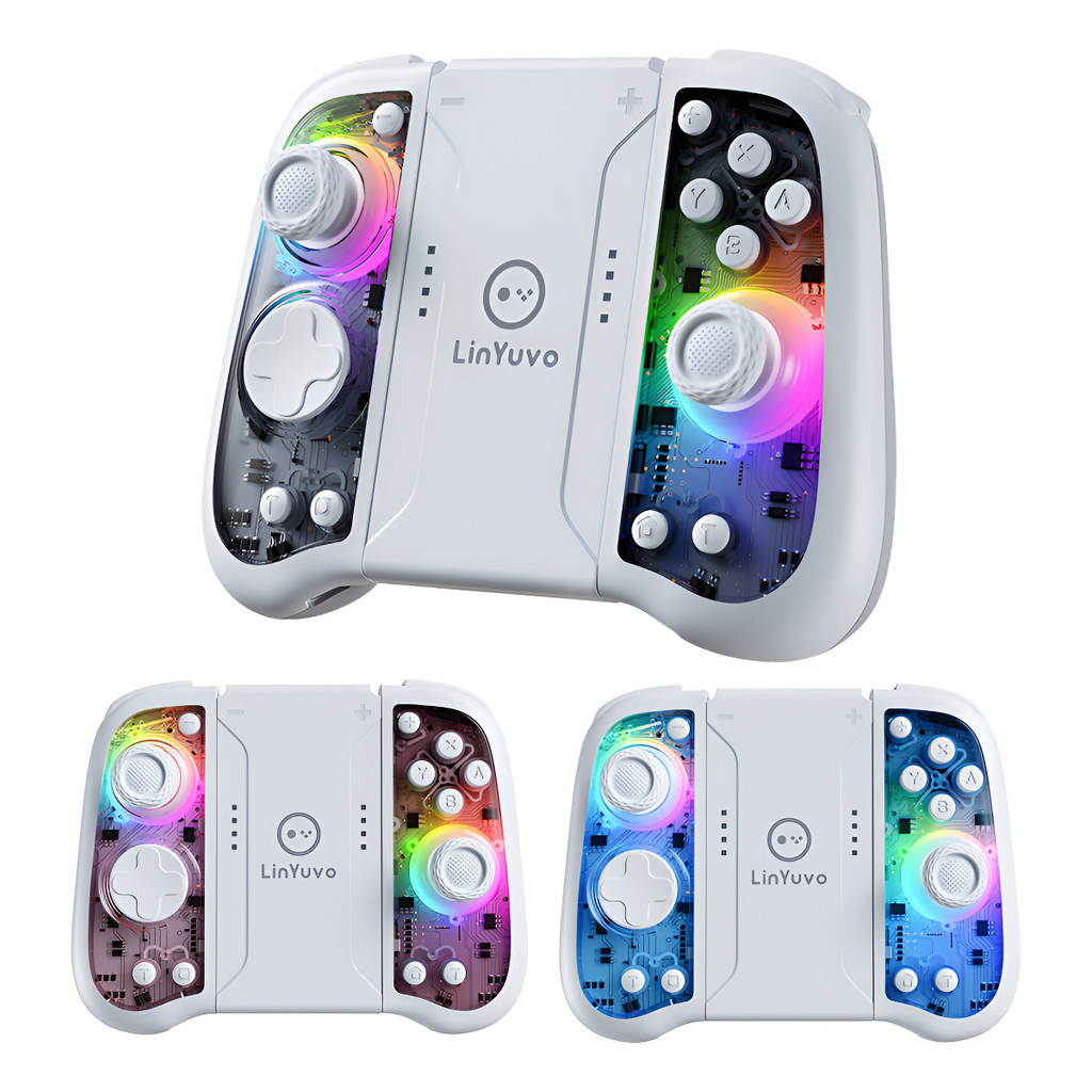 Controle Linyuvo Ks51 Games Para Nintendo Switch Com Hall Effect E Sensor  Movimento Seis Eixos