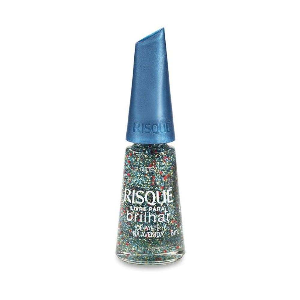 Esmalte Risqué Livre para Brilhar De Paete Na Avenida 8ml